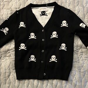 Black Skull Cardigan